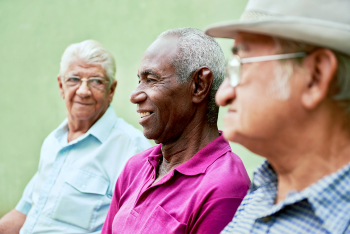 a portrait of 3 three elderly